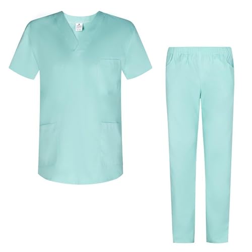 MISEMIYA Uniforme sanitario XL Turquesa