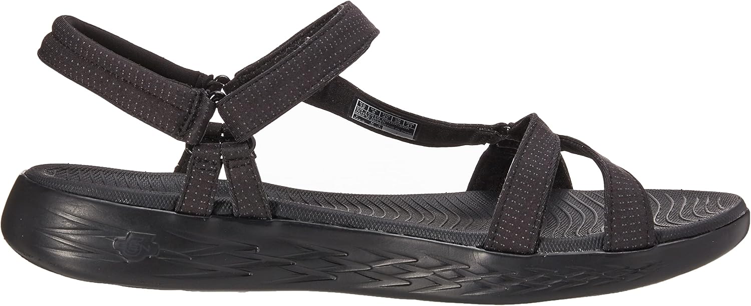 Detalle de Skechers On-The-Go 600 Brilliancy: sandalias atléticas mujer en negro