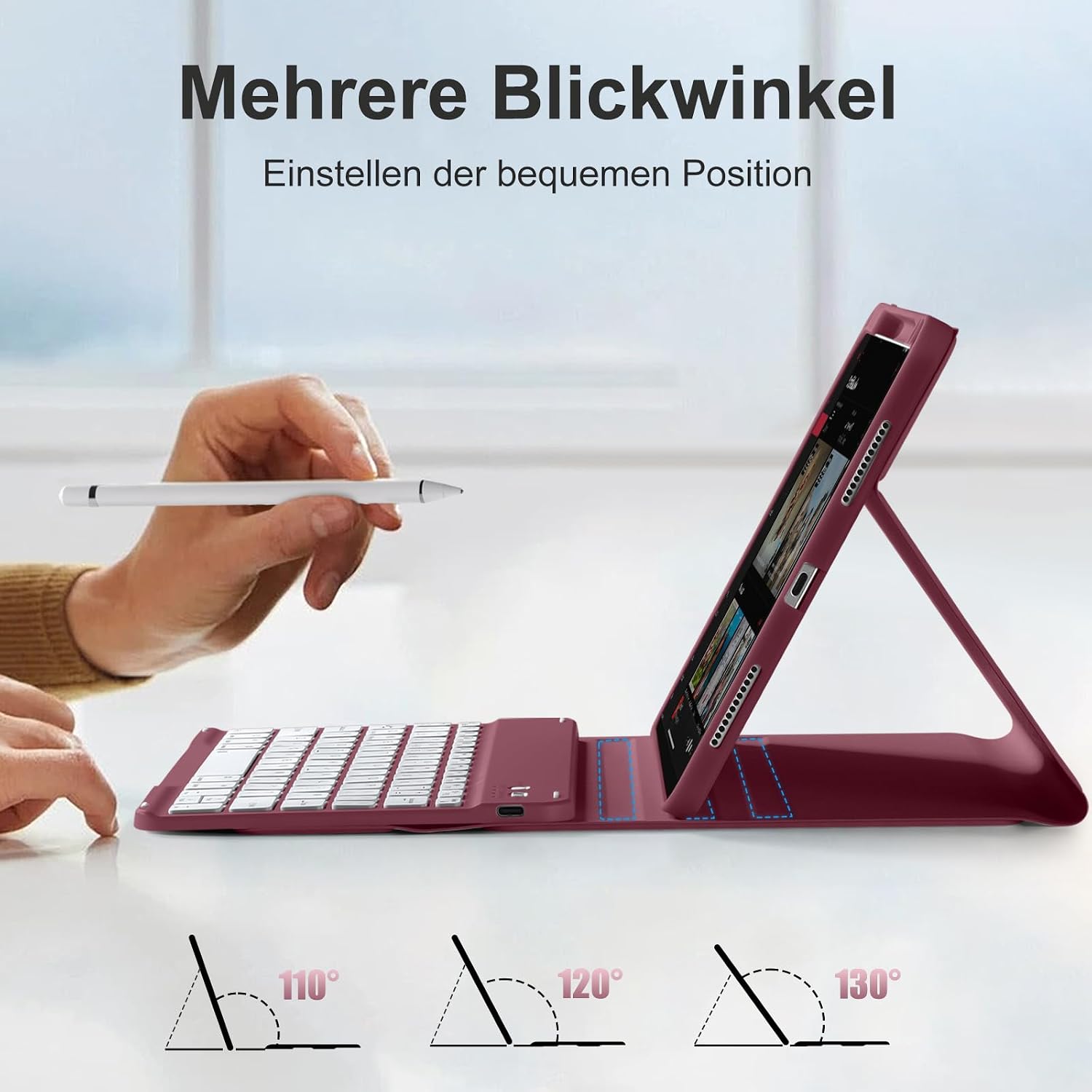 Thumbnail 5 de drivego Tastaturhülle für iPad Air 11 Zoll