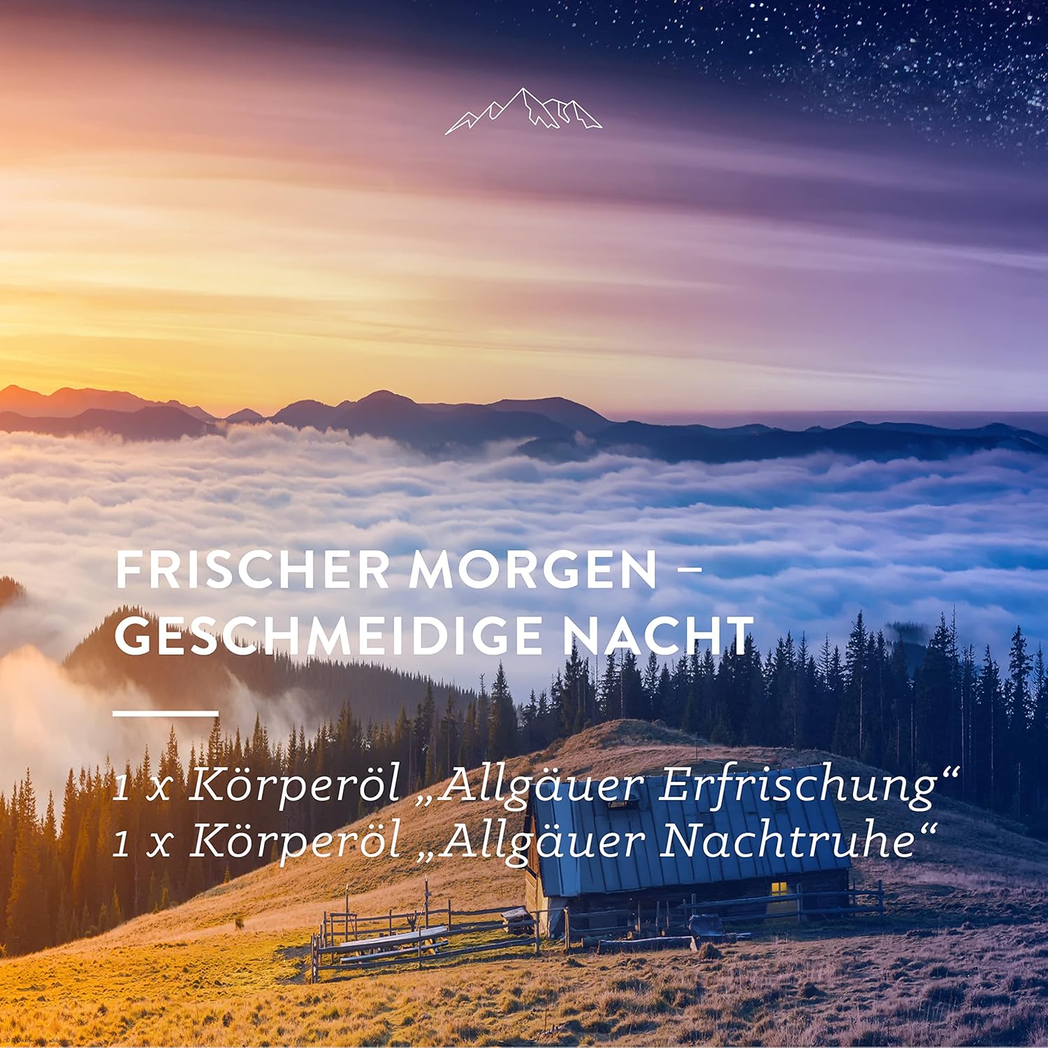 Detalle de AllgäuQuelle® BIO Körperöl Set „Streichel Einheiten“ – 2 x 100 ml Pflanzenöle & naturreine ätherische Öle
