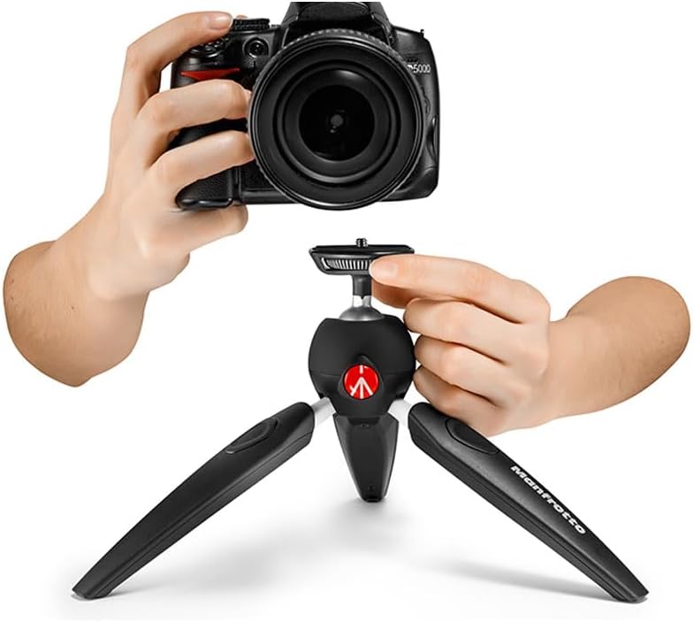 Thumbnail 3 de Manfrotto PIXI EVO MTPIXIEVO-BK ミニ三脚 スマホクランプ付き・5段階調節・最大高20cm