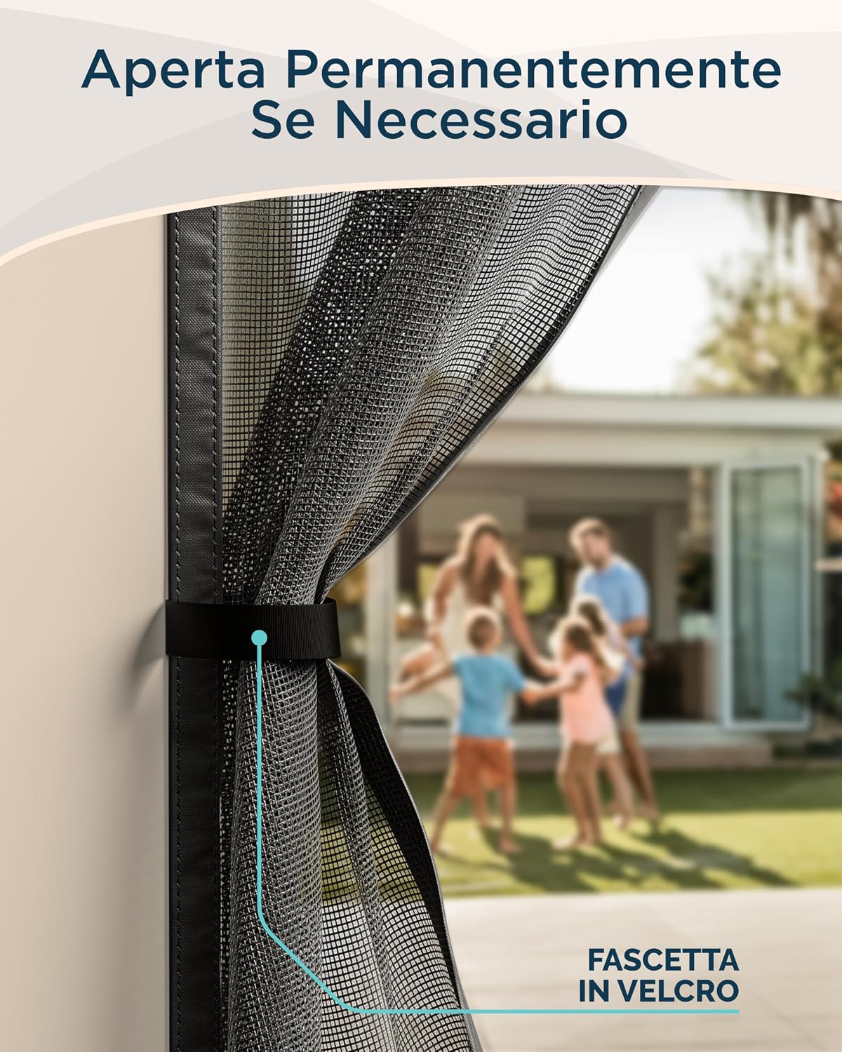 Thumbnail 3 de ARCOL Zanzariera Magnetica 90x250 cm Premium in Fibra di Vetro – Stop Zanzare con Chiusura Automatica