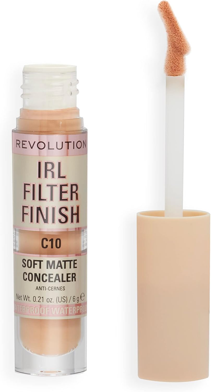 Detalle de Makeup Revolution IRL Filter Finish Concealer C10, flytande concealer med 6 g