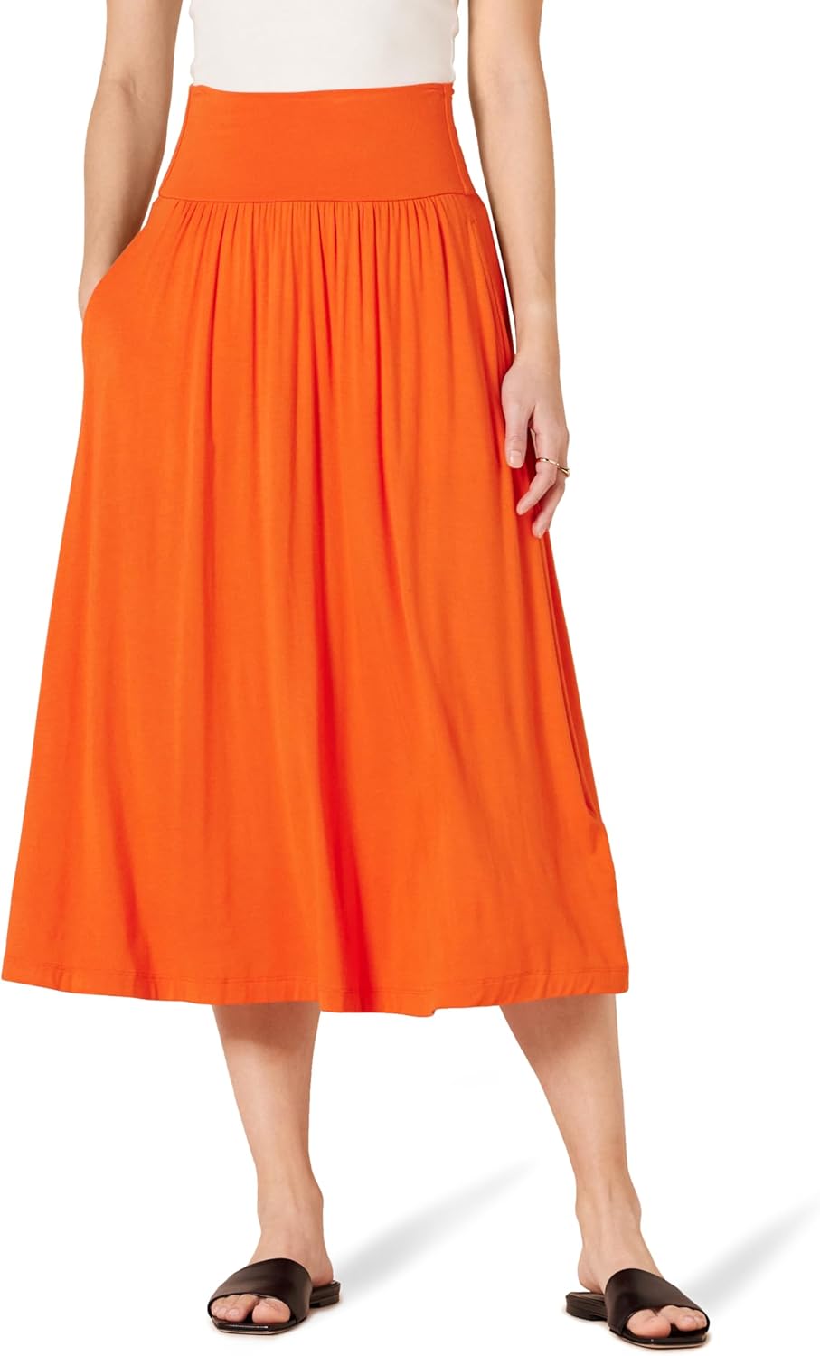 Thumbnail 6 de Jersey pull on midi skirt 26 in