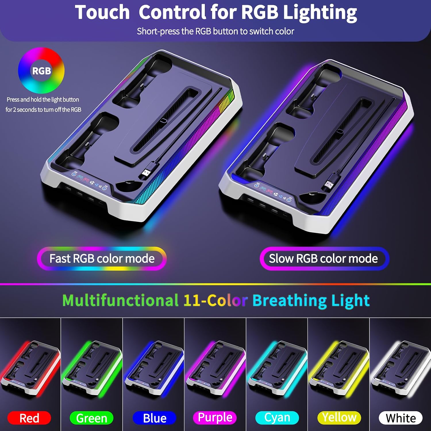 Thumbnail 5 de JORREP Charging Station for PS5 Dual Controller
