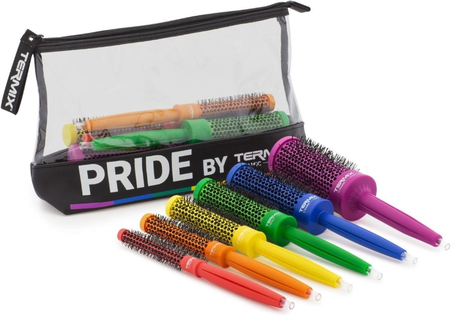 Detalle de Ensemble Termix C-Ramic Pride – Trousse de toilette 6 pièces (peignes et brosse)