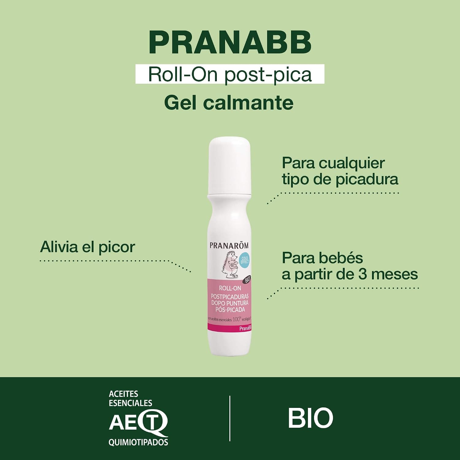 Detalle 2 de PRANARÔM PranaBB Roll-On calmante después de picaduras BIO (15 ml, desde 3 meses)