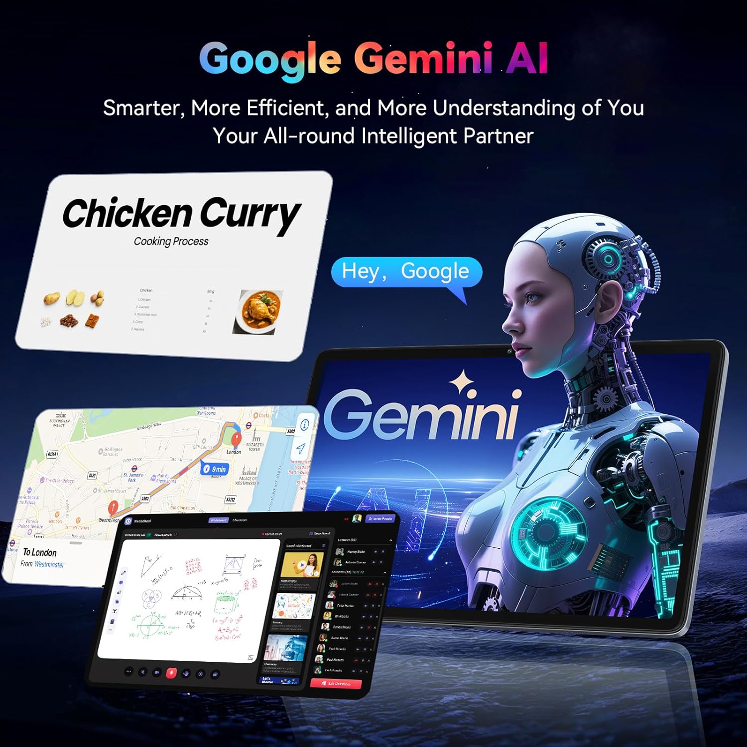 Thumbnail 3 de VekfulPC Android 16 Tablet 10-Inch: 2-in-1 AI-Powered Tablet with Keyboard