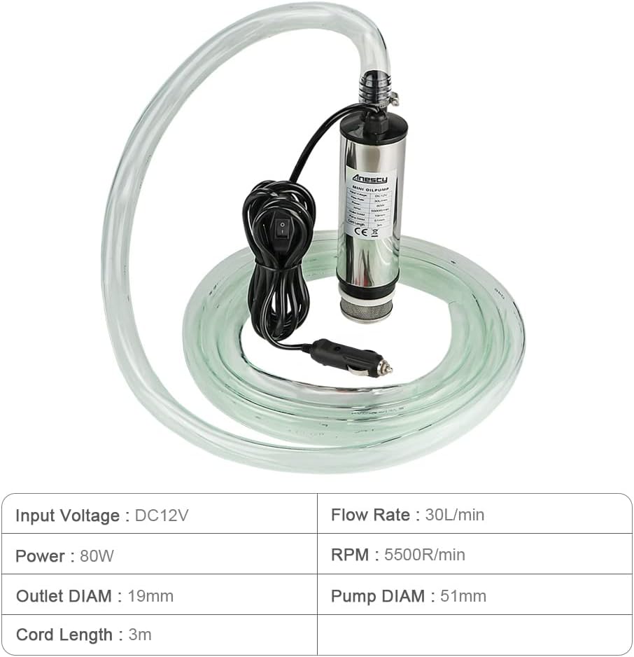 Detalle de Edelstahl Transfer Pumpe 12V 51 mm