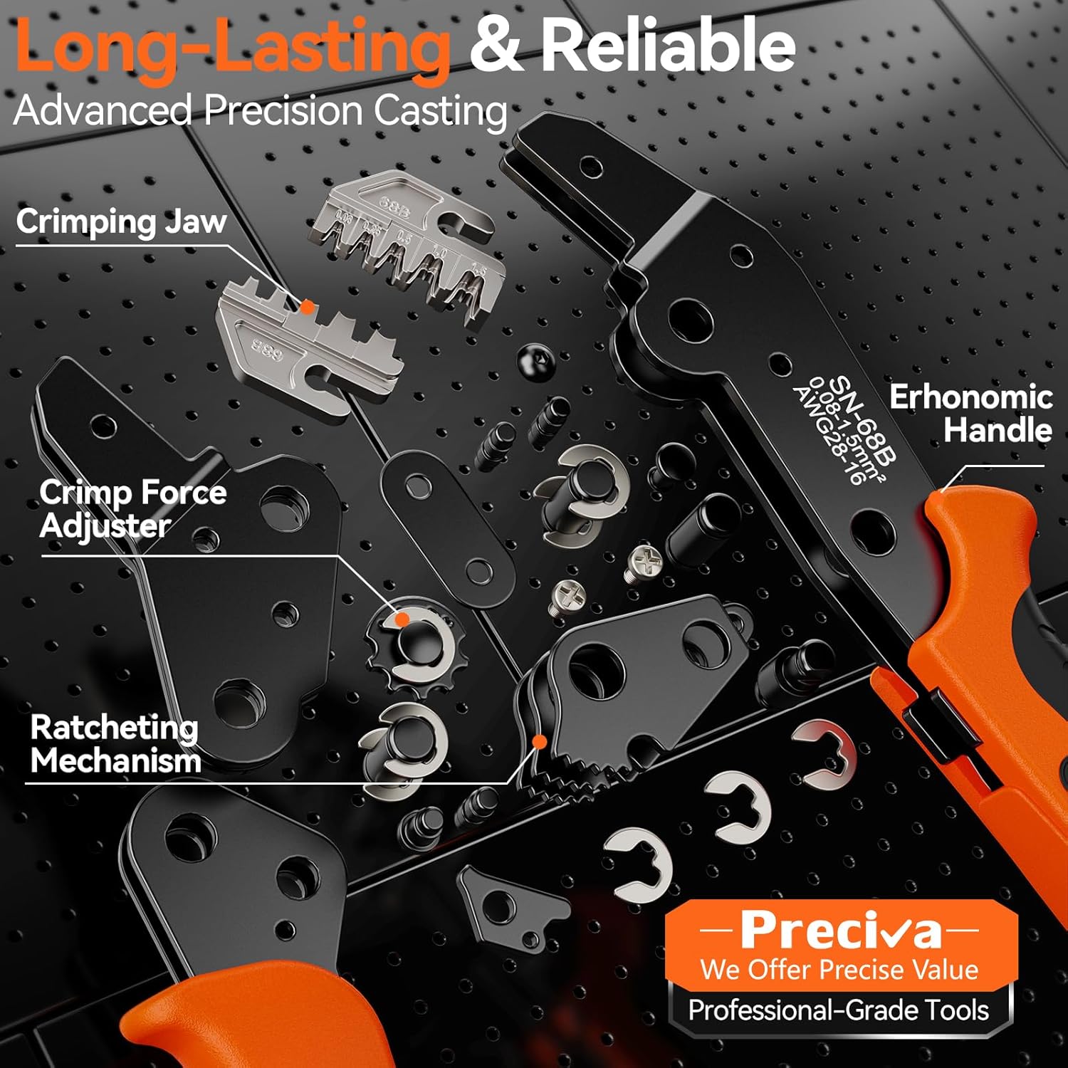 Thumbnail 6 de Preciva Crimpzangen-Set 472-teilig mit Mini-Fit Jr. Stecker (2/4/6/8/10-polig) für 0,08–1,5 mm²