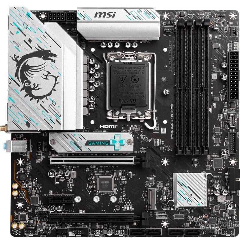 Detalle 2 de MSI B760M GAMING PLUS WIFI