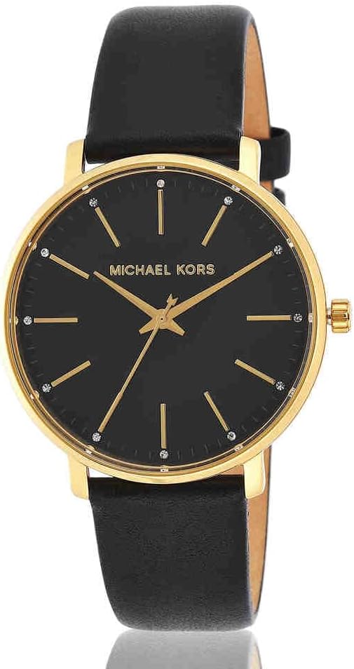 Thumbnail 2 de Michael Kors Damen-Uhren Analog Quarz 32002791 mit Edelstahlgehäuse und Lederarmband