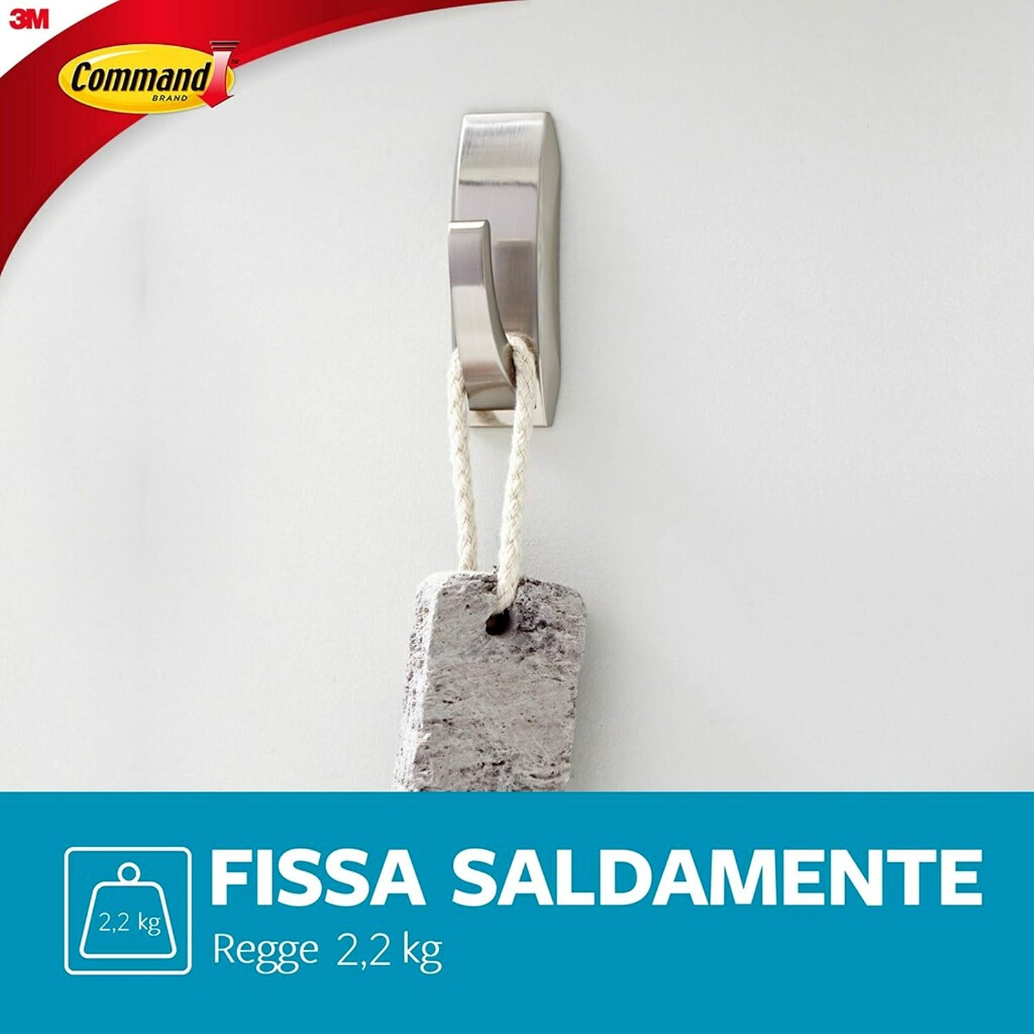 Detalle de Command: ganci adesivi per superfici multiple con rimozione pulita