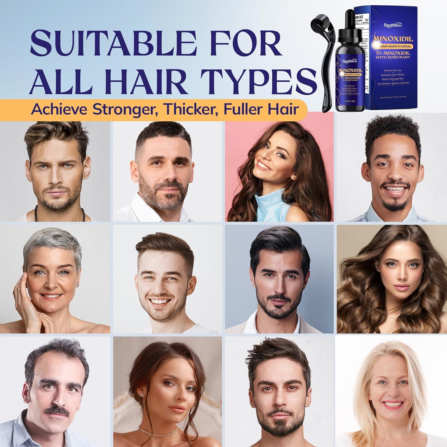 Thumbnail 1 de Minoxidil Hair Growth Treatment 4.04 fl oz