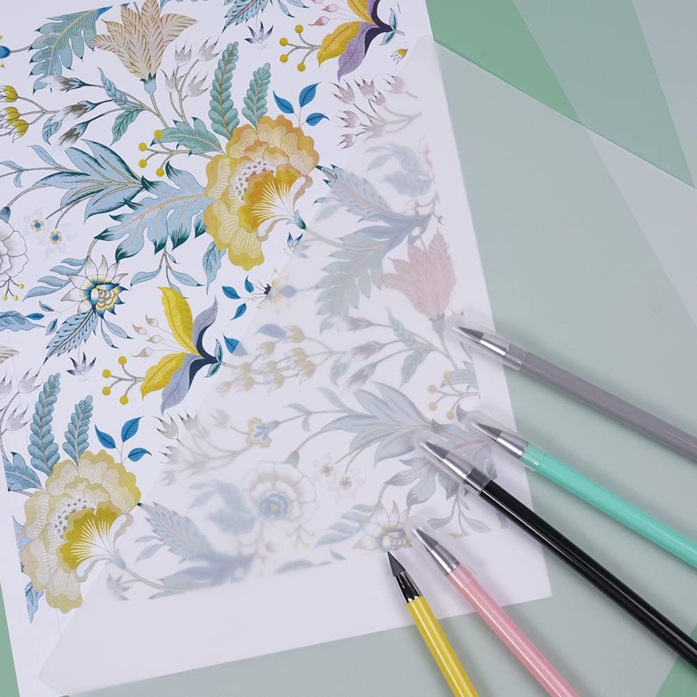 Detalle de OSDUE calqueerpapier A4, 50 vellen, 53 g/m², transparant