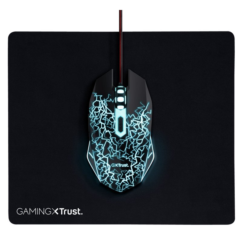 Detalle de Trust Gaming 24752 Pack: Ratón Óptico 4000 DPI + Alfombrilla