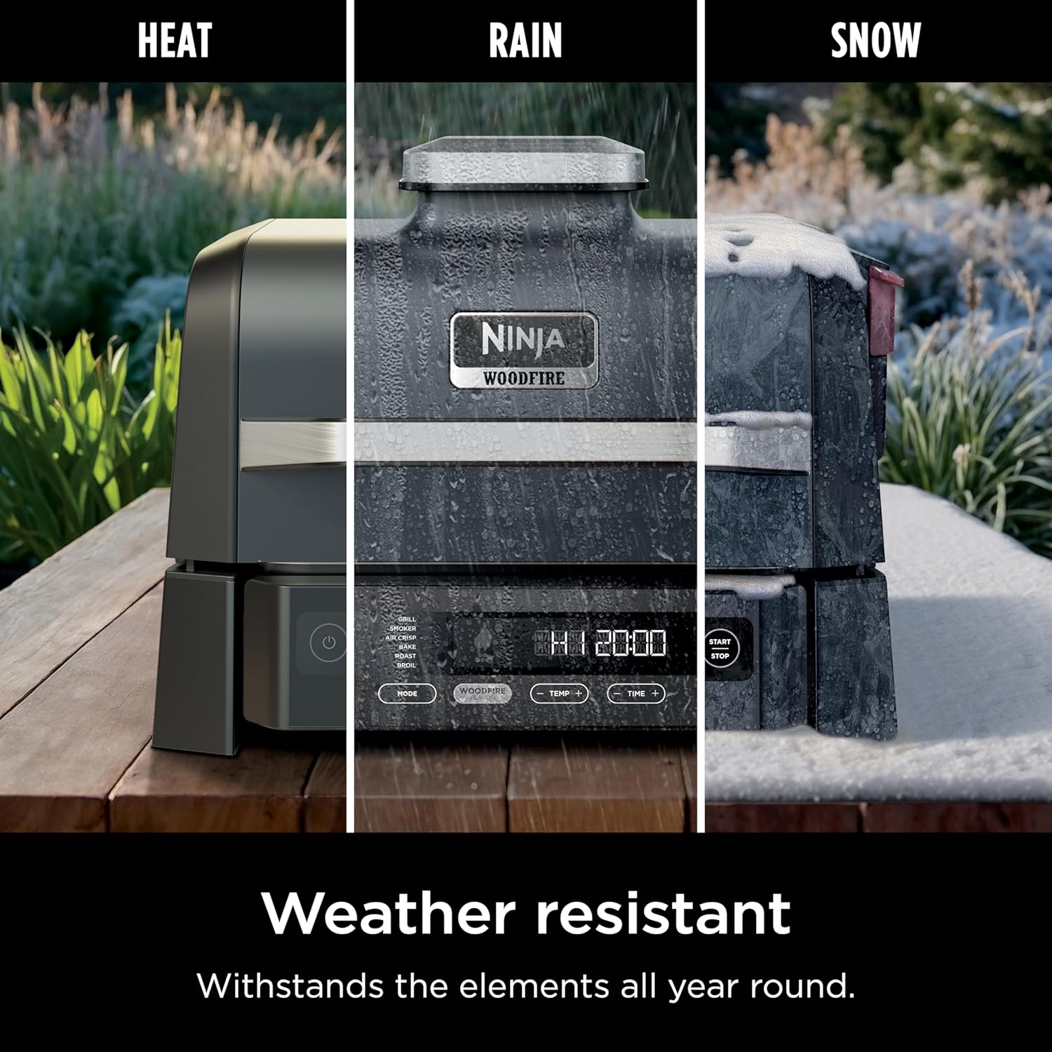 Thumbnail 6 de Ninja OG321C Woodfire Outdoor Grill & Smoker, 6-in-1 with Air Fry