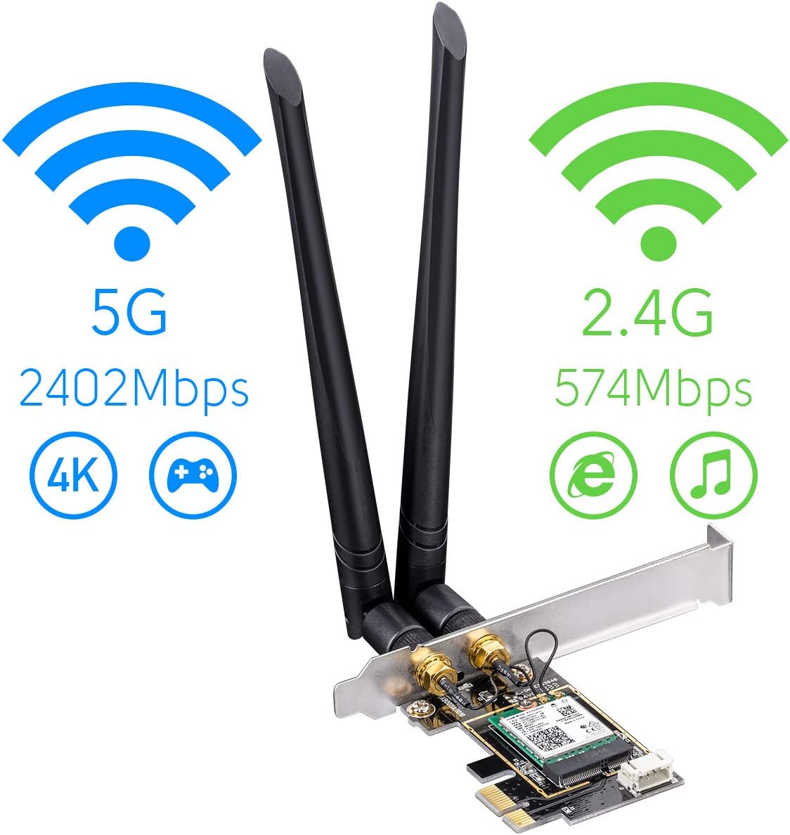 Thumbnail 3 de Cudy WE3000 V2 scheda WiFi 6 PCIe AX3000