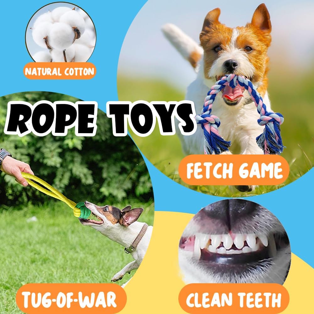 Detalle 2 de Speedy Panther 10pcs dog chew toys set