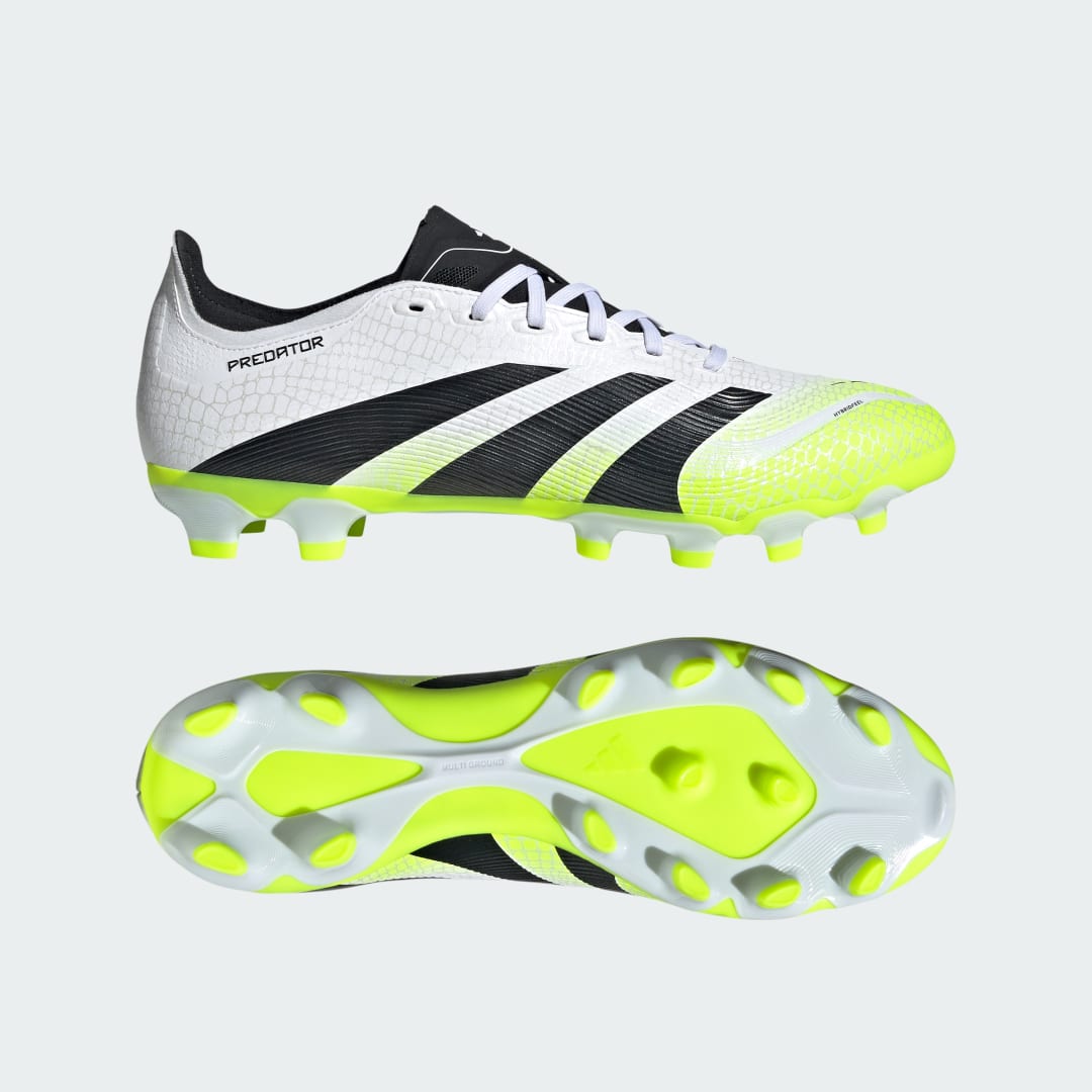Detalle de Adidas Predator League multisuperficie: ¿merece la pena esta bota blanca para fútbol?