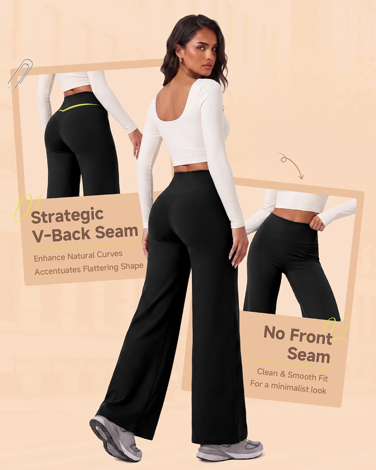 Detalle de CAMPSNAIL Fleece-Lined Wide-Leg Leggings