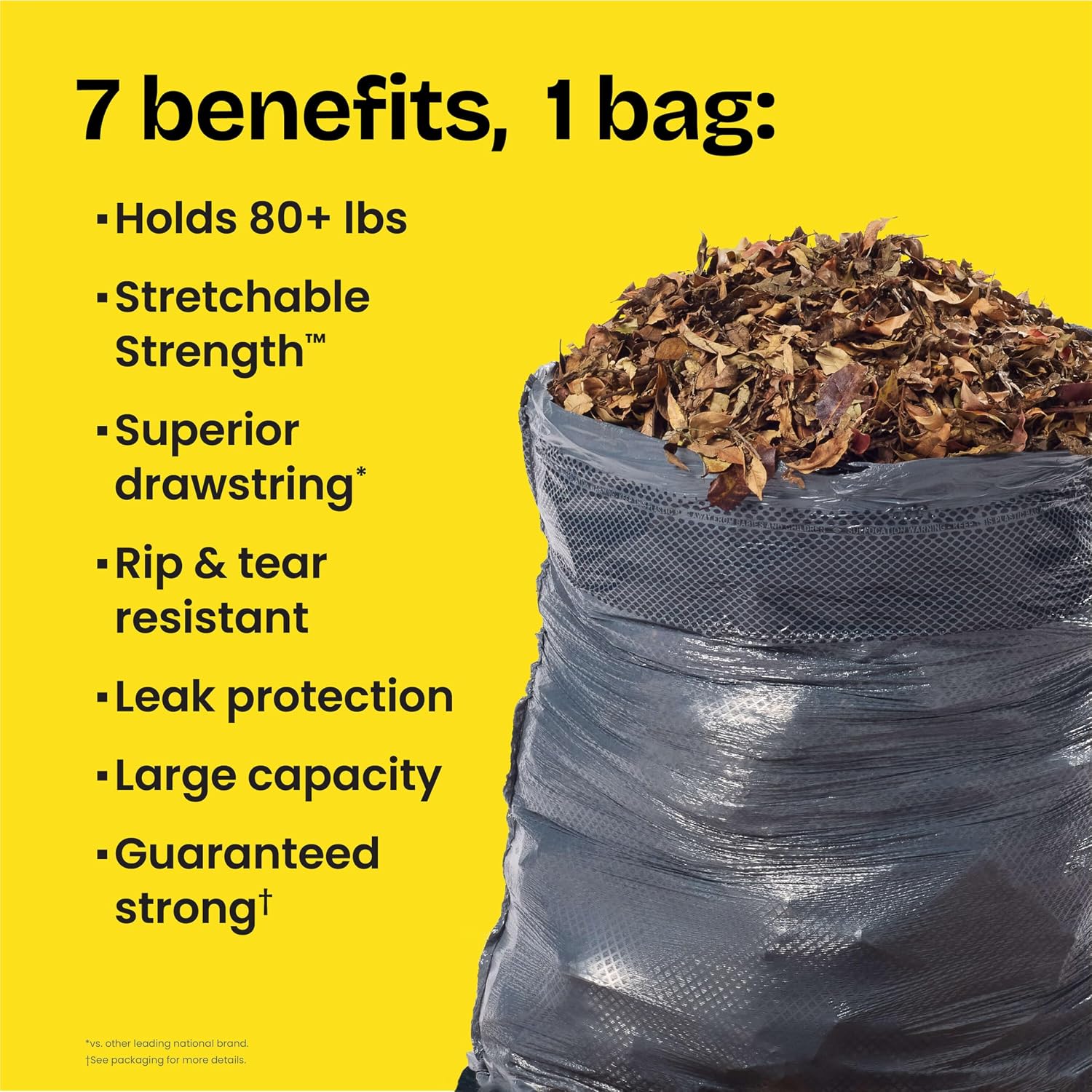 Thumbnail 1 de Glad Large 30 Gallon ForceFlex Unscented Heavy Duty Trash Bags with Drawstring (50 Count)