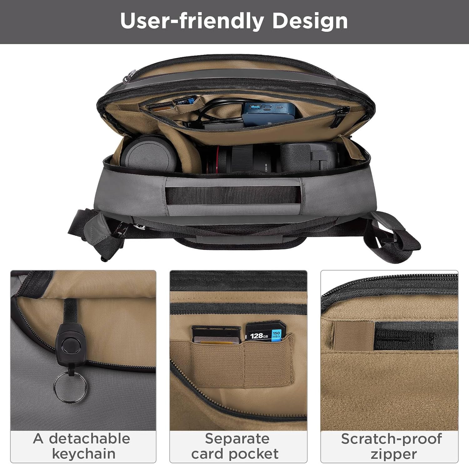 Thumbnail 1 de TAAOKA Camera Sling Bag for DSLR 1