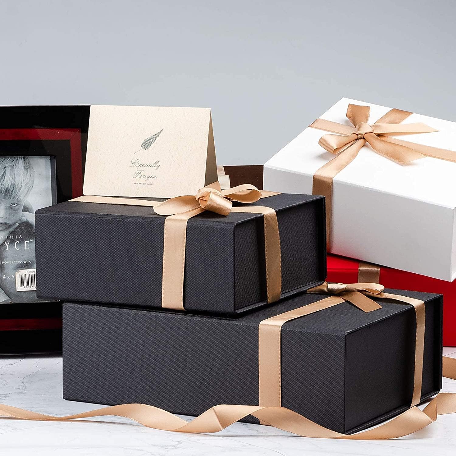 Thumbnail 6 de LIFELUM 13.5''x10''x4'' Large Magnetic Gift Box – Black
