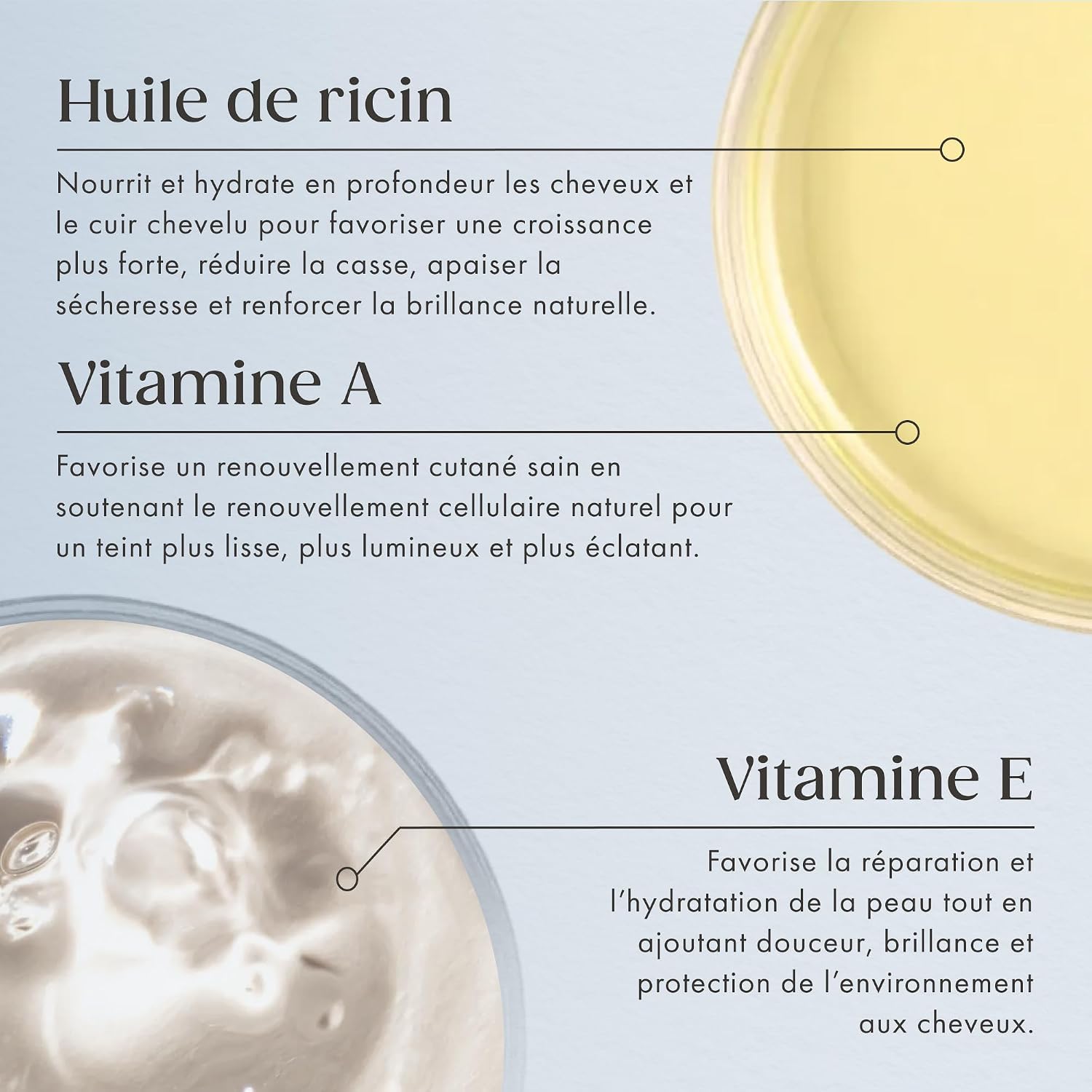 Detalle de Satin Naturel Huile de Ricin Bio 200 ml – Pressée à froid pour cheveux, cils, sourcils et barbe