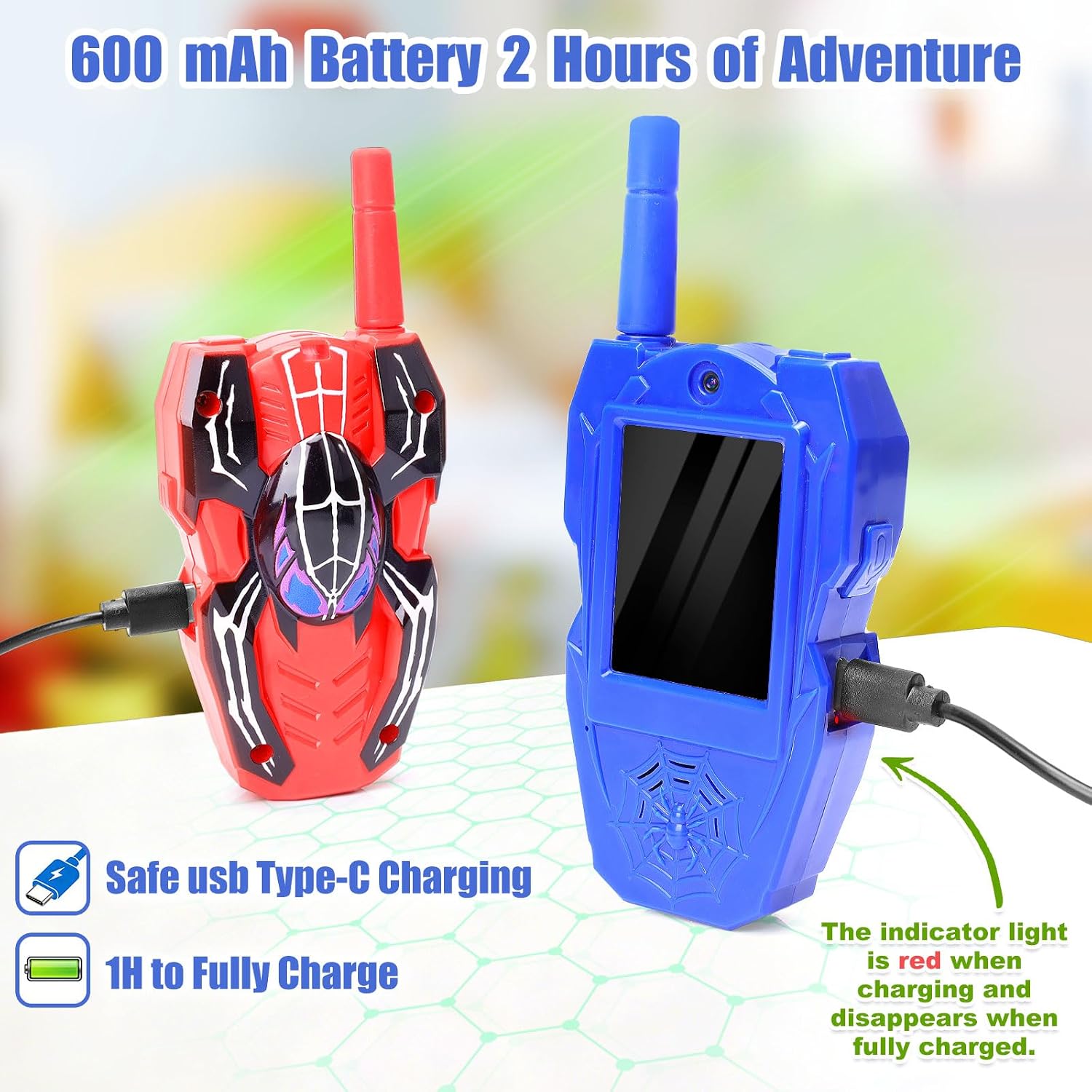 Detalle de Spider Video Walkie Talkies for Kids with Screen