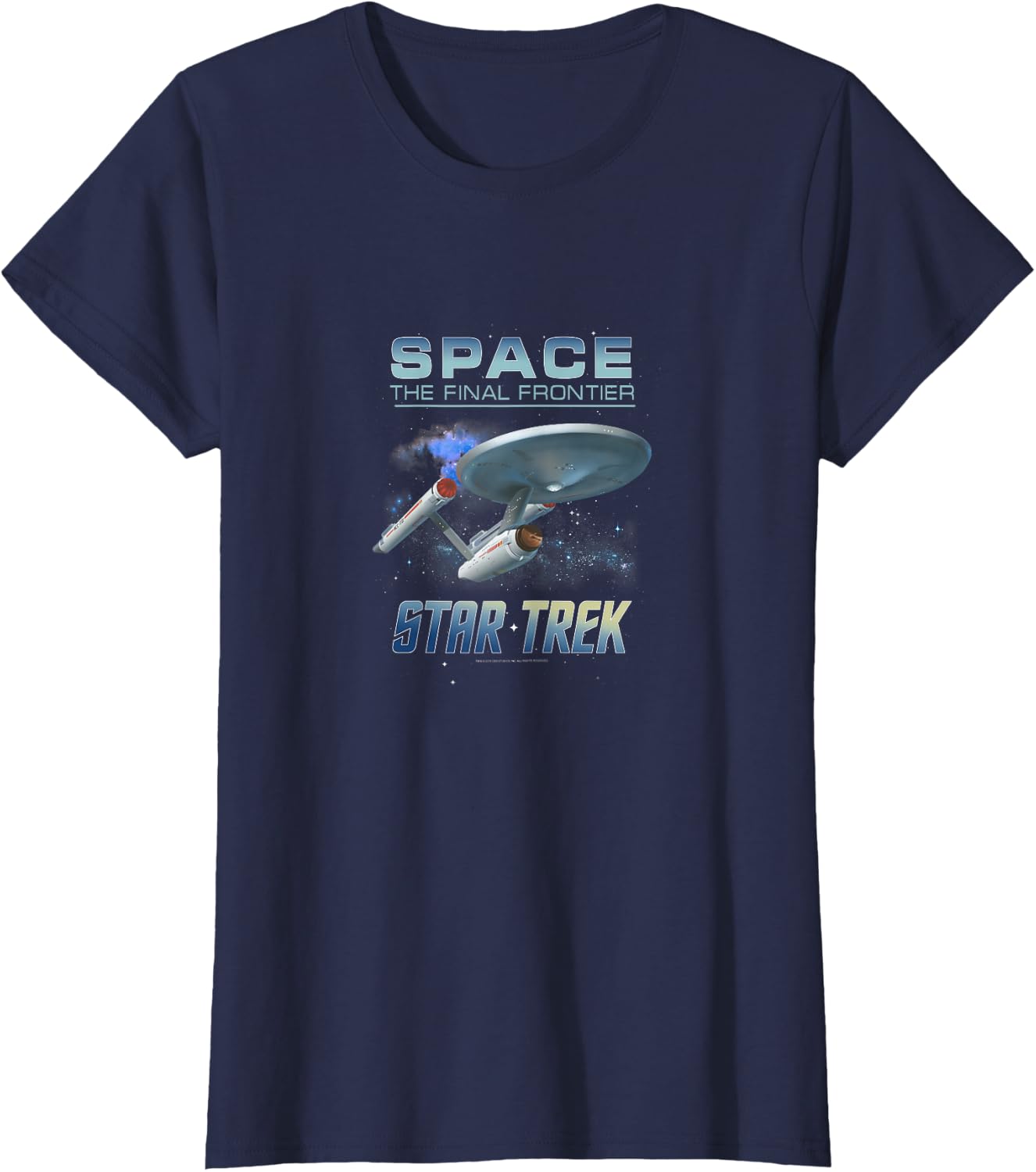 Thumbnail 6 de Star Trek Space The Final Frontier U.S.S. Enterprise maglietta con licenza ufficiale