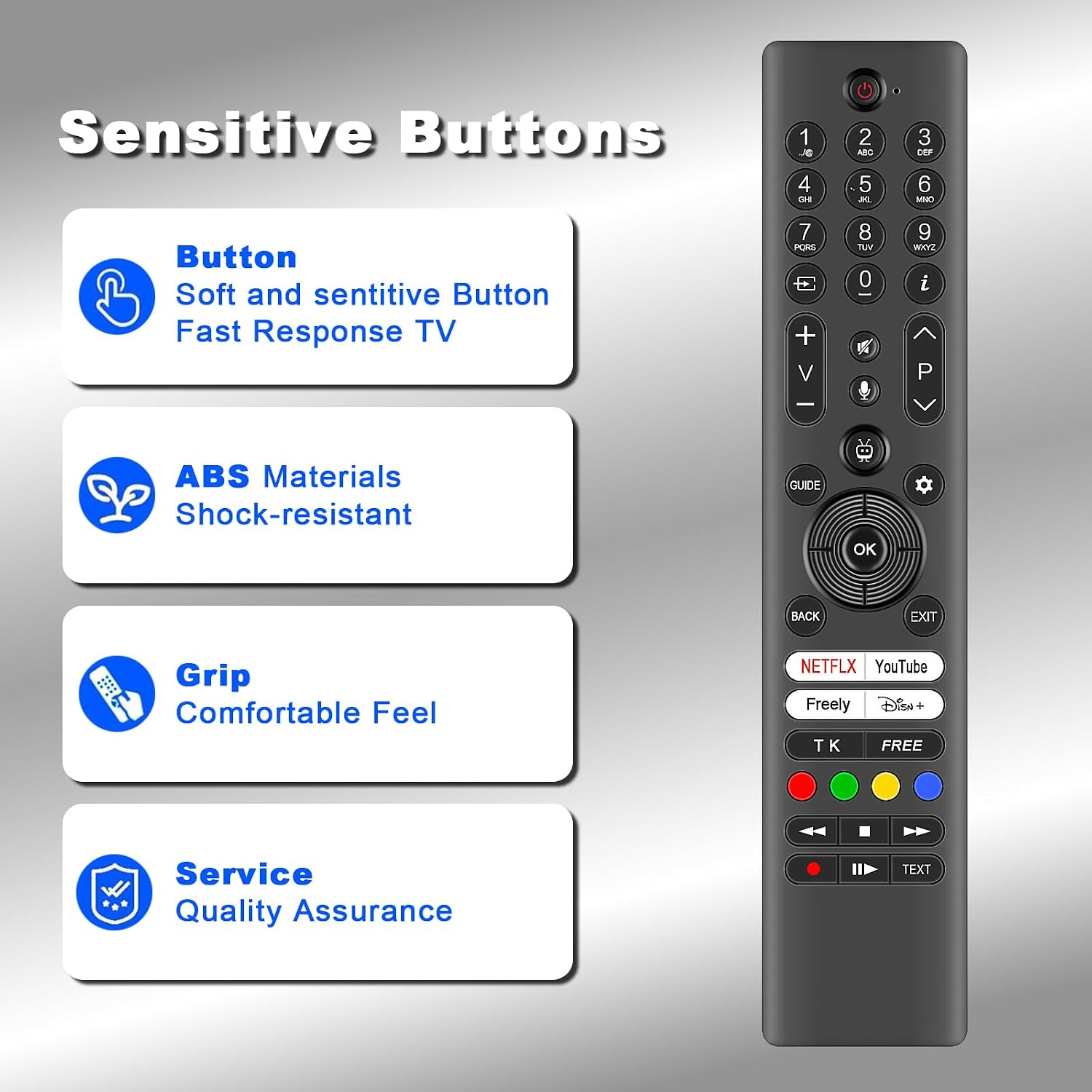 Thumbnail 5 de VINABTY RC45165T TV Voice Remote 33ft