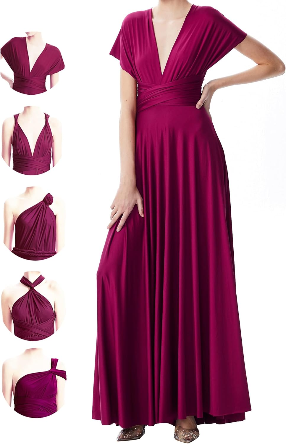 Thumbnail 5 de INFIWING Infinity Kleid mit Bandeau – Multiway Wickelkleid für Brautjungfern, Trauzeugin & Hochzeitsgäste