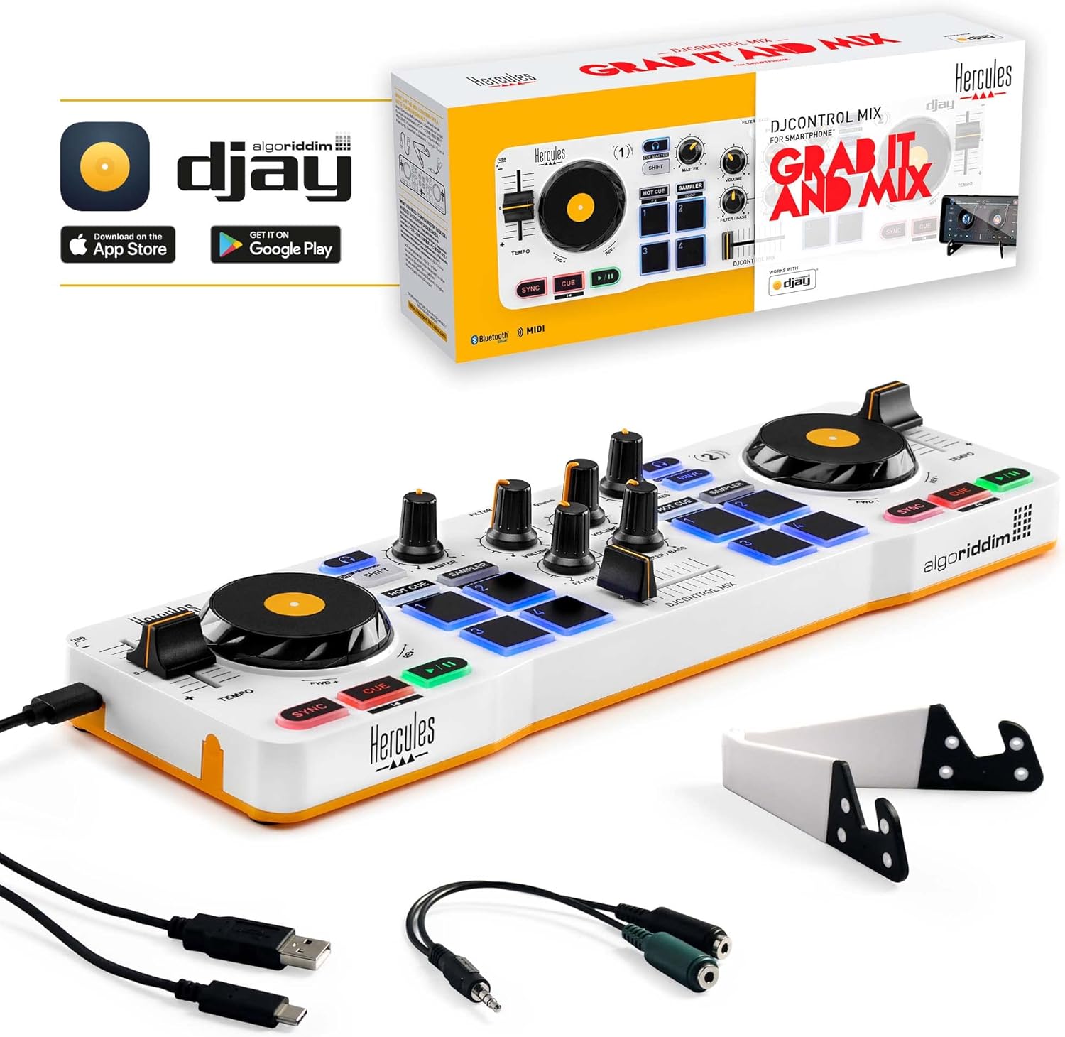 Thumbnail 5 de Hercules DJControl Mix Controladora Bluetooth 2 pistas