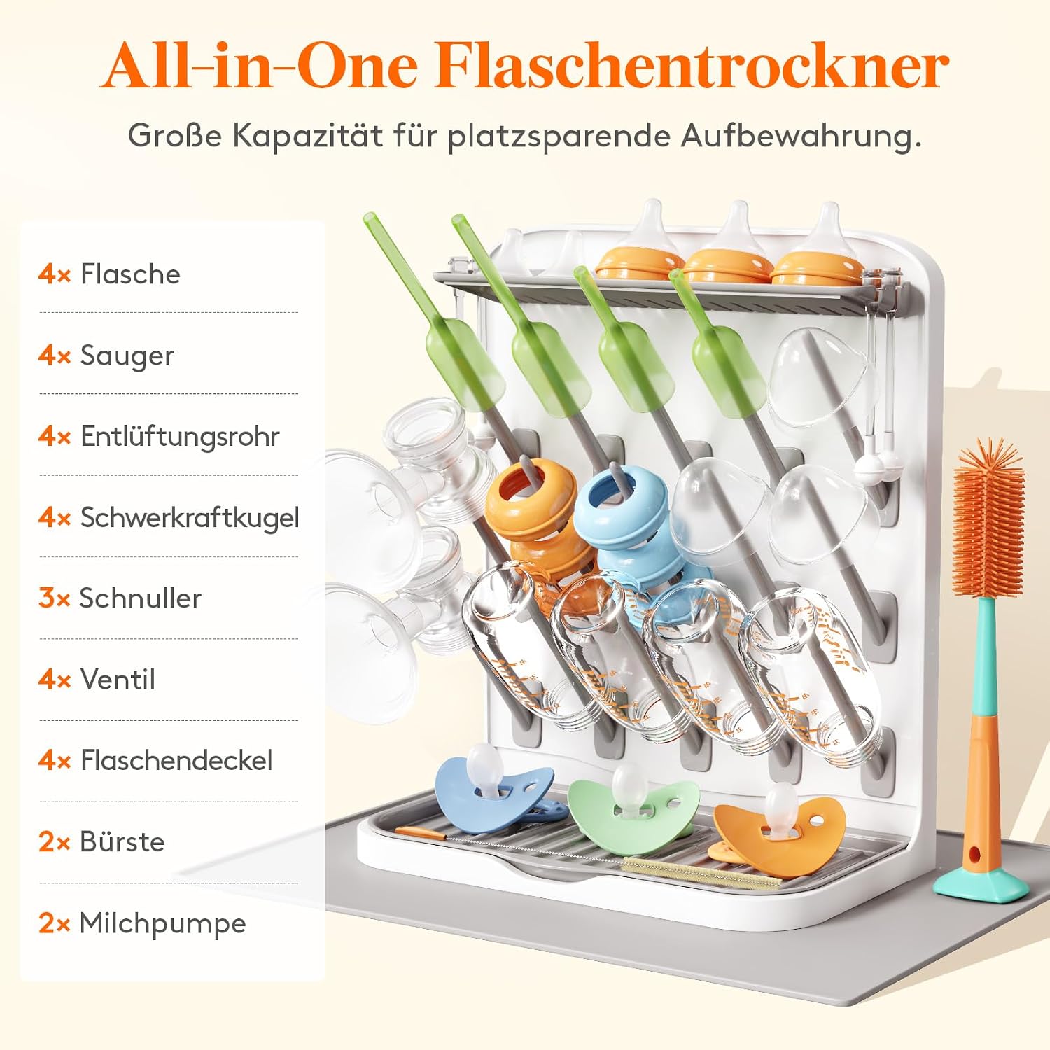 Detalle 2 de Lifewit Trockenständer Babyflaschen 15 Haken