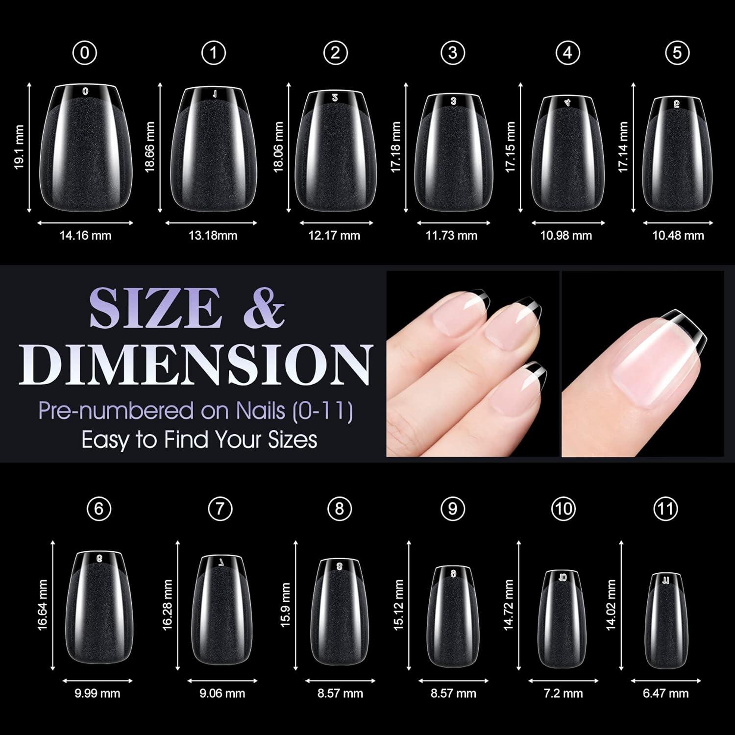 Thumbnail 1 de gelike ec Gel Nagelspitzen 240 Stück