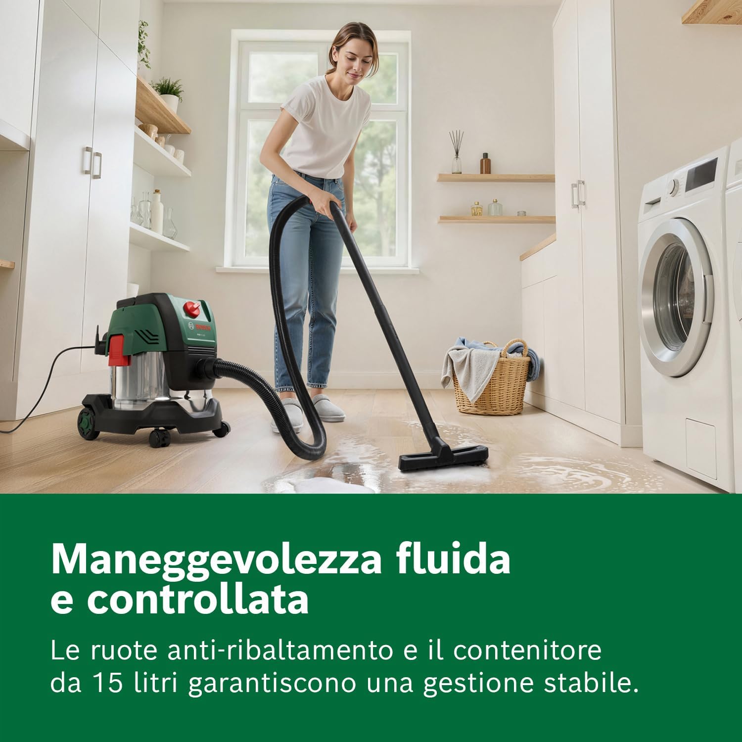 Detalle de Bosch Aspirapolvere a filo PAS15-220: potenza, flessibilità e accessori per casa