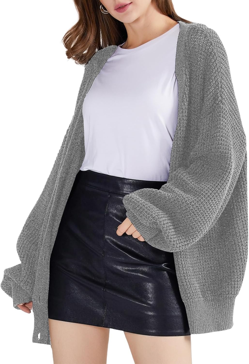 Thumbnail 4 de QUALFORT oversized cotton cardigan 100% cotton