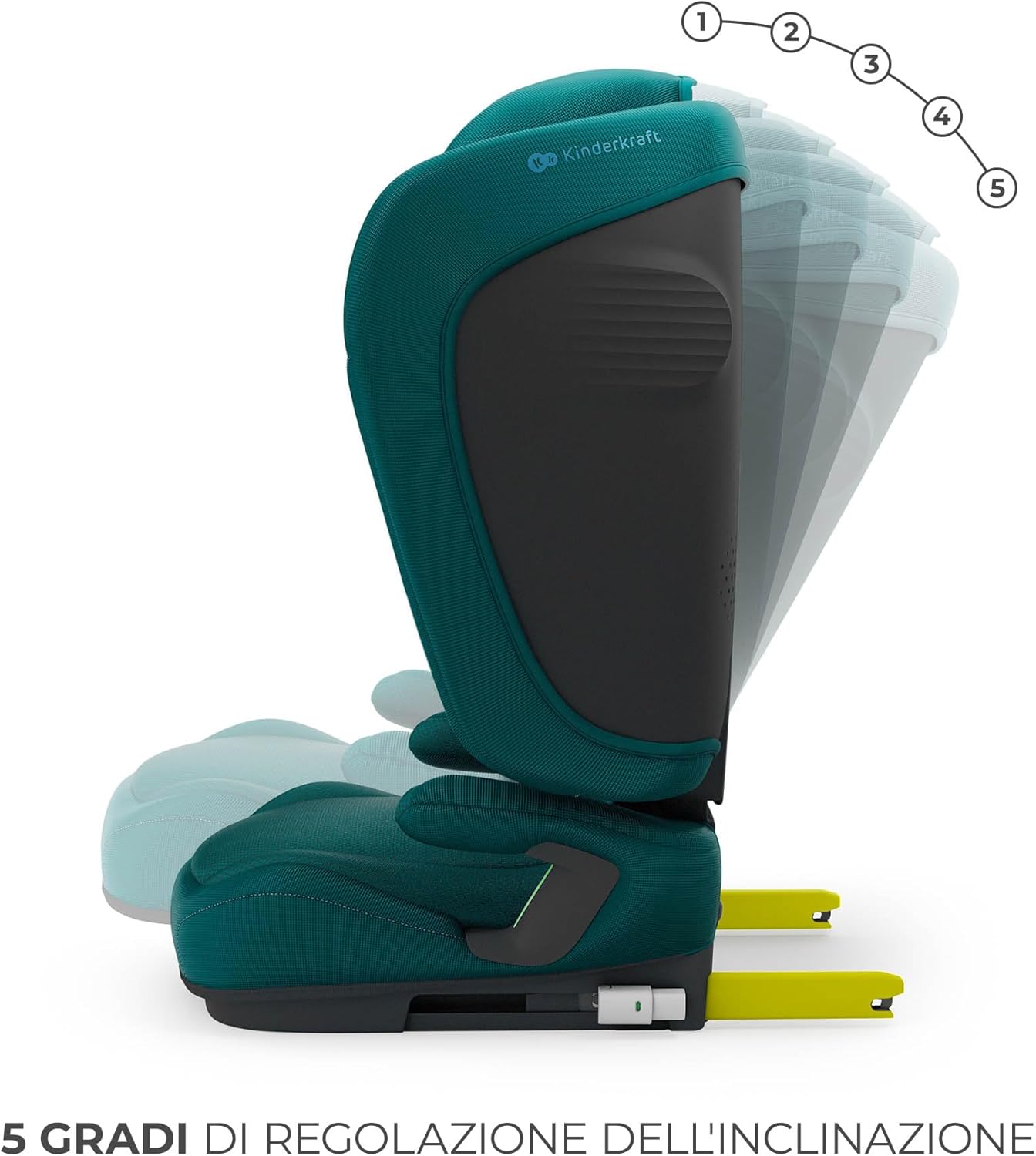Detalle 2 de Kinderkraft UNITY 2 i-Size: Seggiolino auto pieghevole 100–150 cm, comfort, protezione e praticità