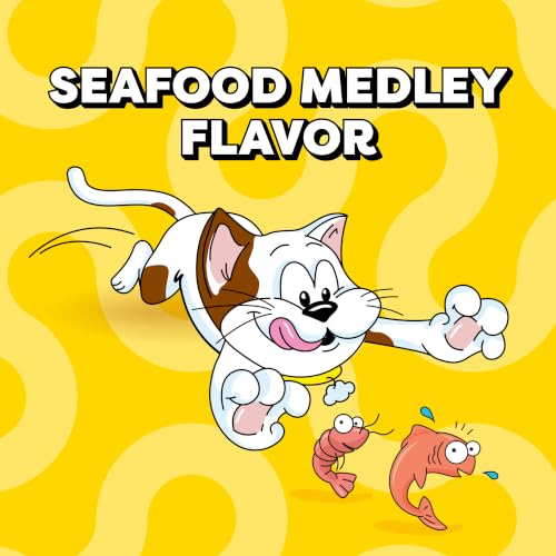 Detalle de Temptations Classic Crunchy and Soft Cat Treats, Seafood Medley (30 oz)