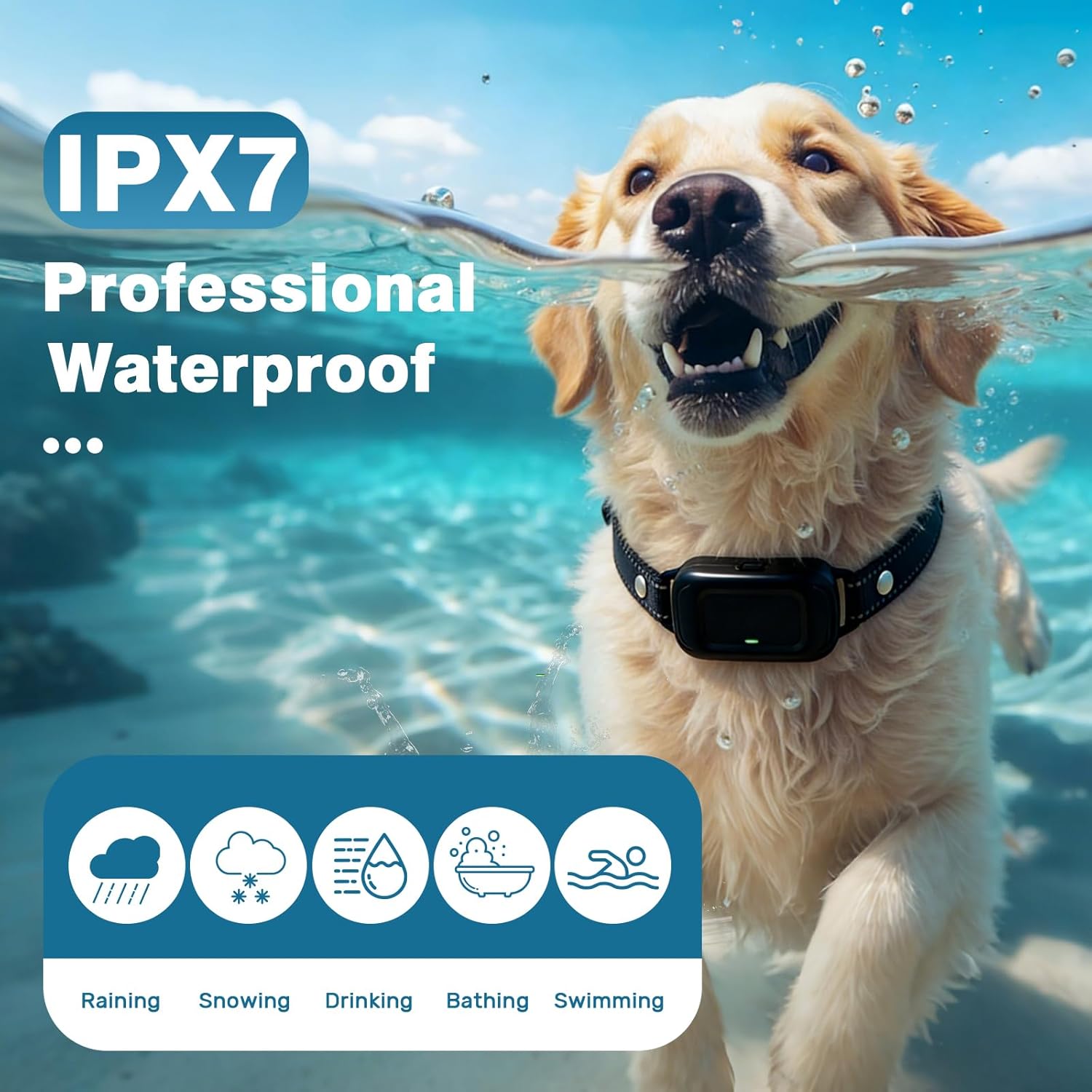 Thumbnail 3 de Anti Barking Collars for Medium to Large Dogs — Ultrasonic, Vibration & Beep Modes