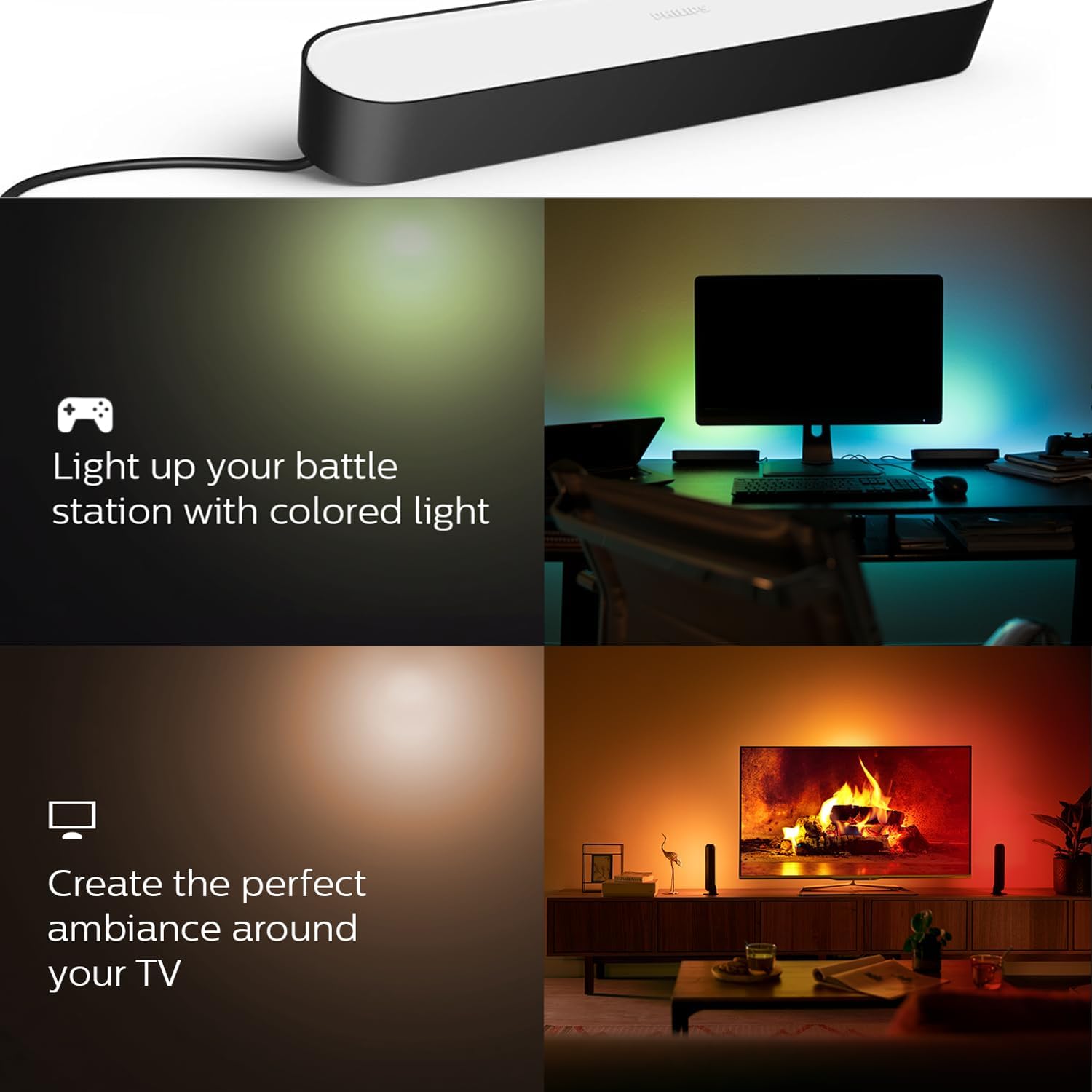 Detalle 2 de TONTON DC-verlengkabel voor Philips Hue Play Bars, 3,5 m, 20 AWG