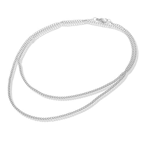 Thumbnail 6 de Made by Nami Collier pour Homme en Acier Inoxydable – Chaîne à Maillons Argent Massif 60 cm