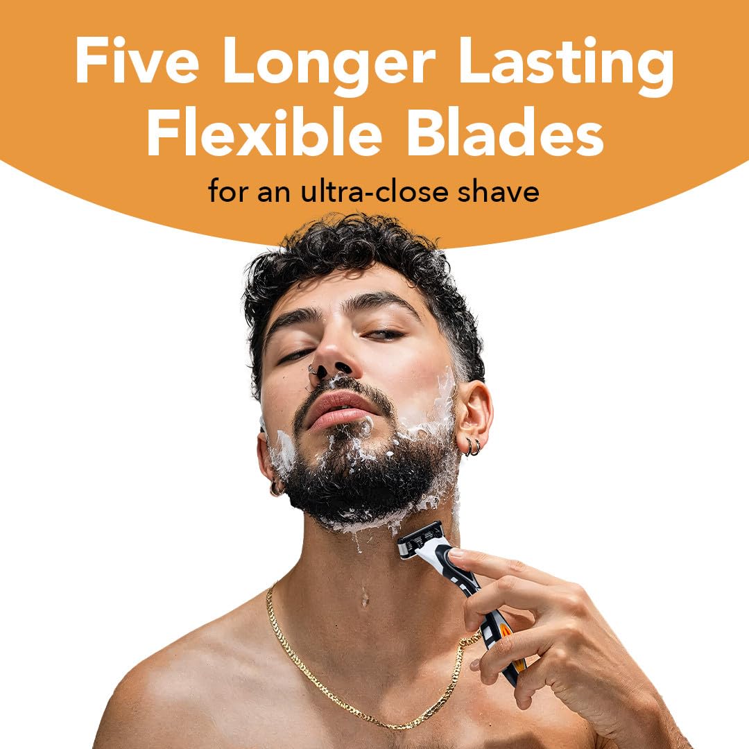 Thumbnail 4 de BIC Flex 5 Men’s Refillable 5-Blade Razor Set (1 Handle + 12 Cartridges)