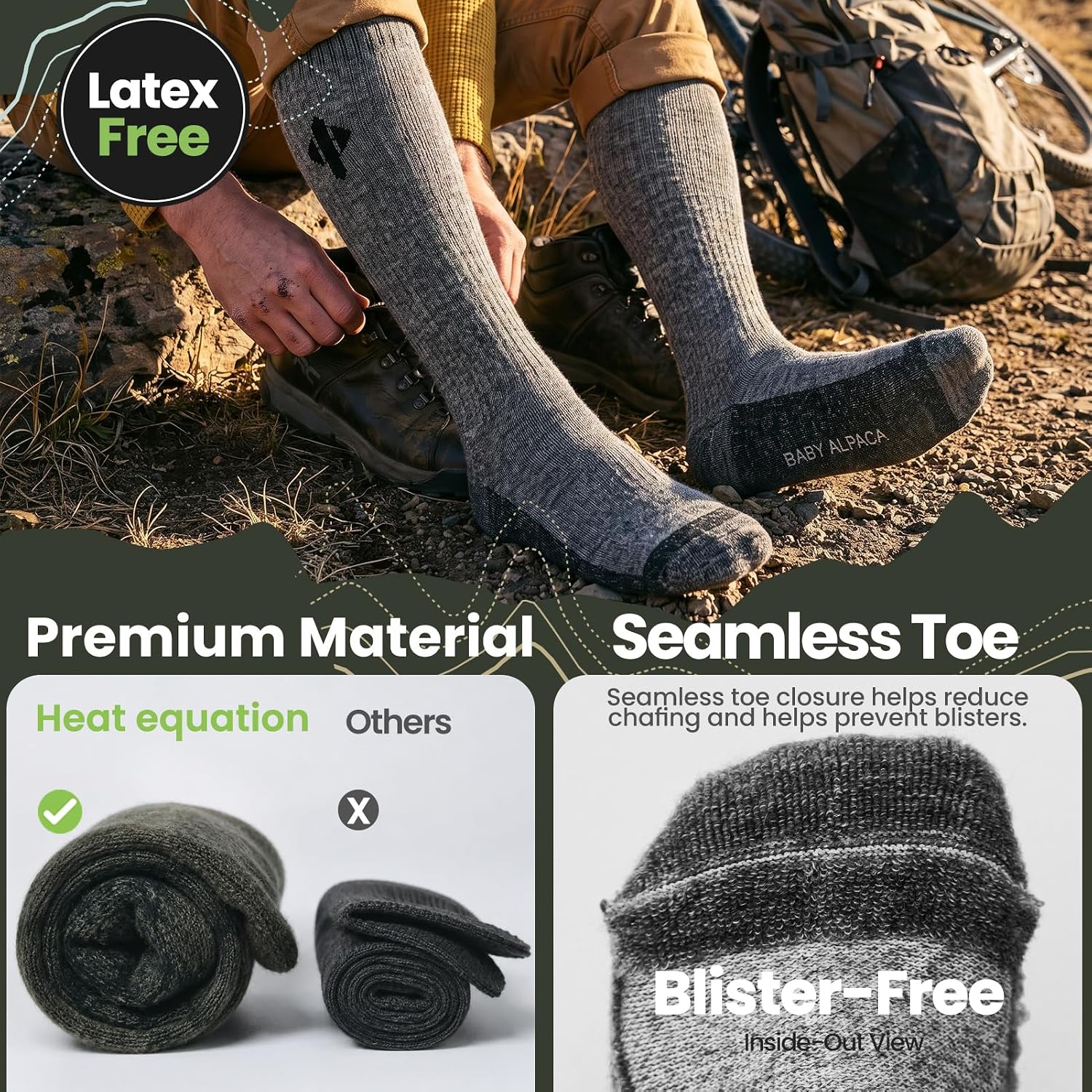 Detalle 1 de Heat Equation Compression Socks 15–20 mmHg