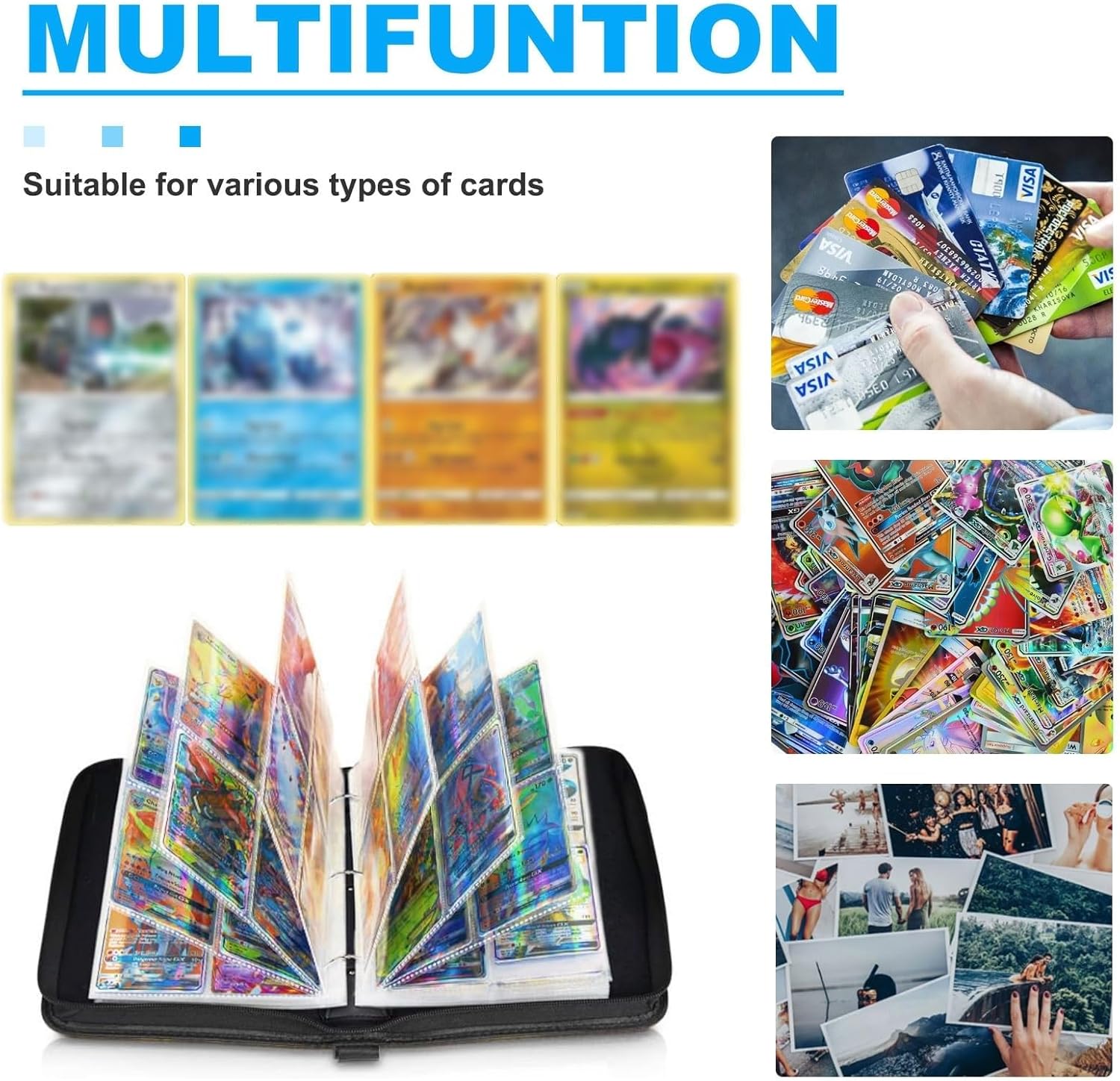 Thumbnail 2 de Card Binder for Pokemon 4-Pocket 400-Pocket Binder 📚