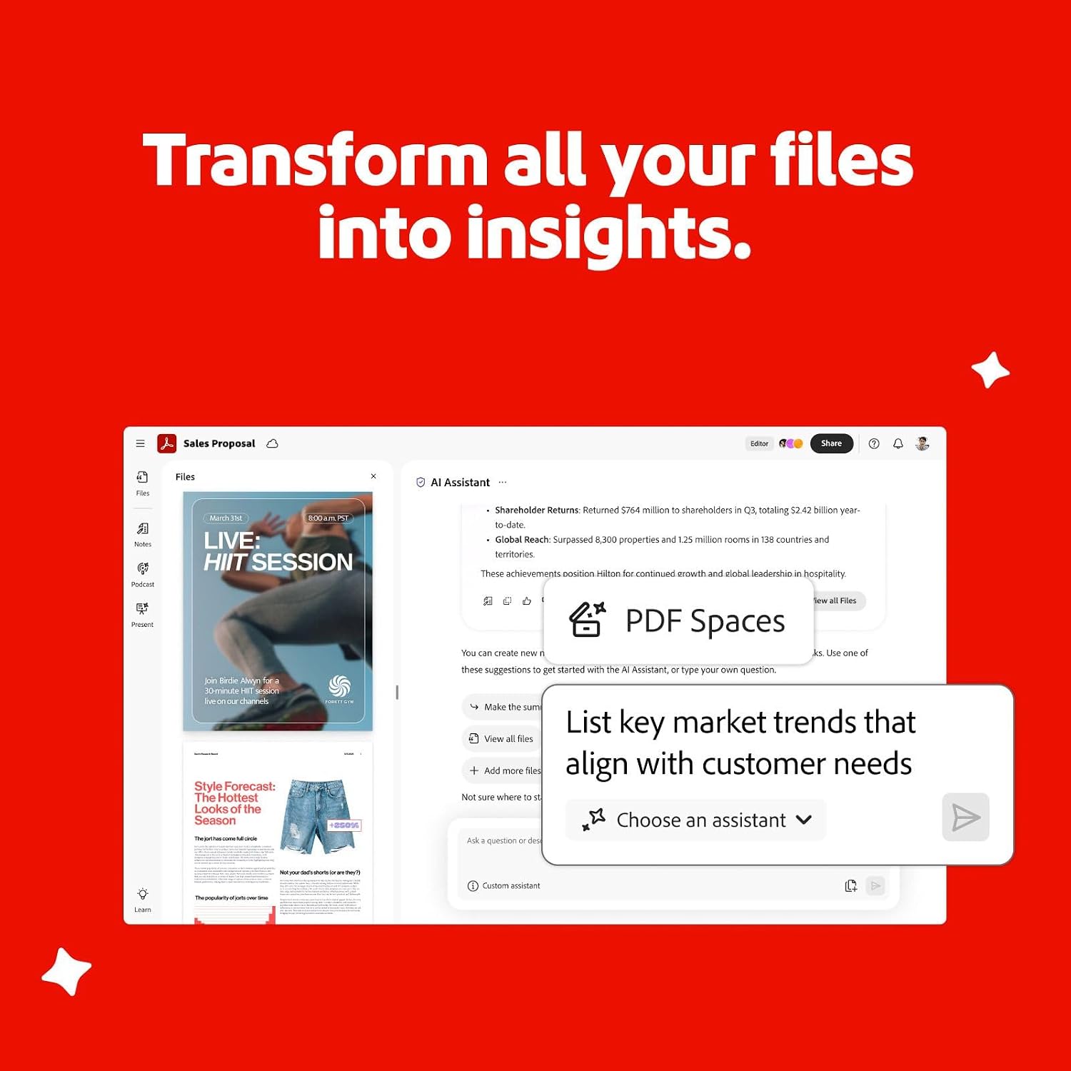 Detalle 2 de Adobe Acrobat Studio: 12-Month PDF Software with AI Insights