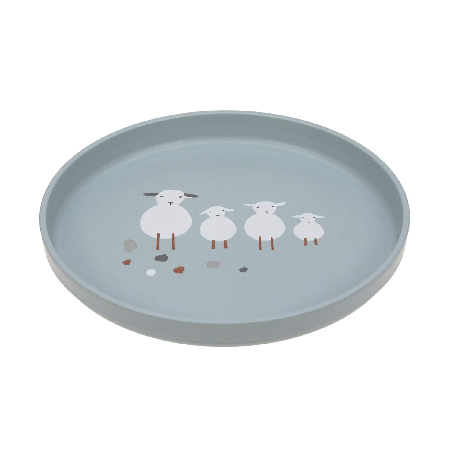 Detalle de LÄSSIG Kindergeschirr Set Tiny Farmer Sheep – Teller, Becher, Schälchen, Löffel