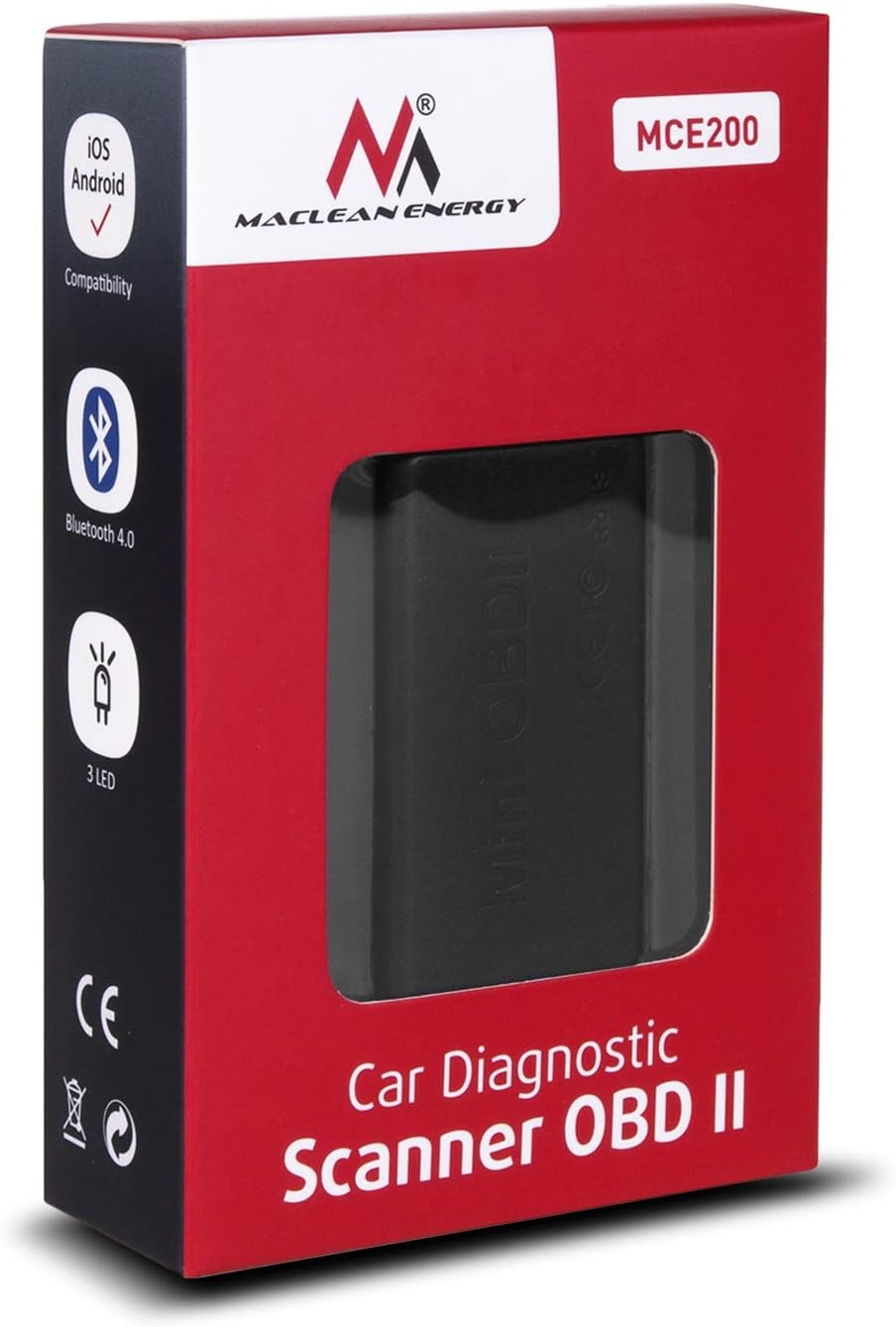 Thumbnail 6 de Maclean Energy MCE200 OBDII Bluetooth 4.0: interfaccia diagnostica per Android, iOS e altri sistemi