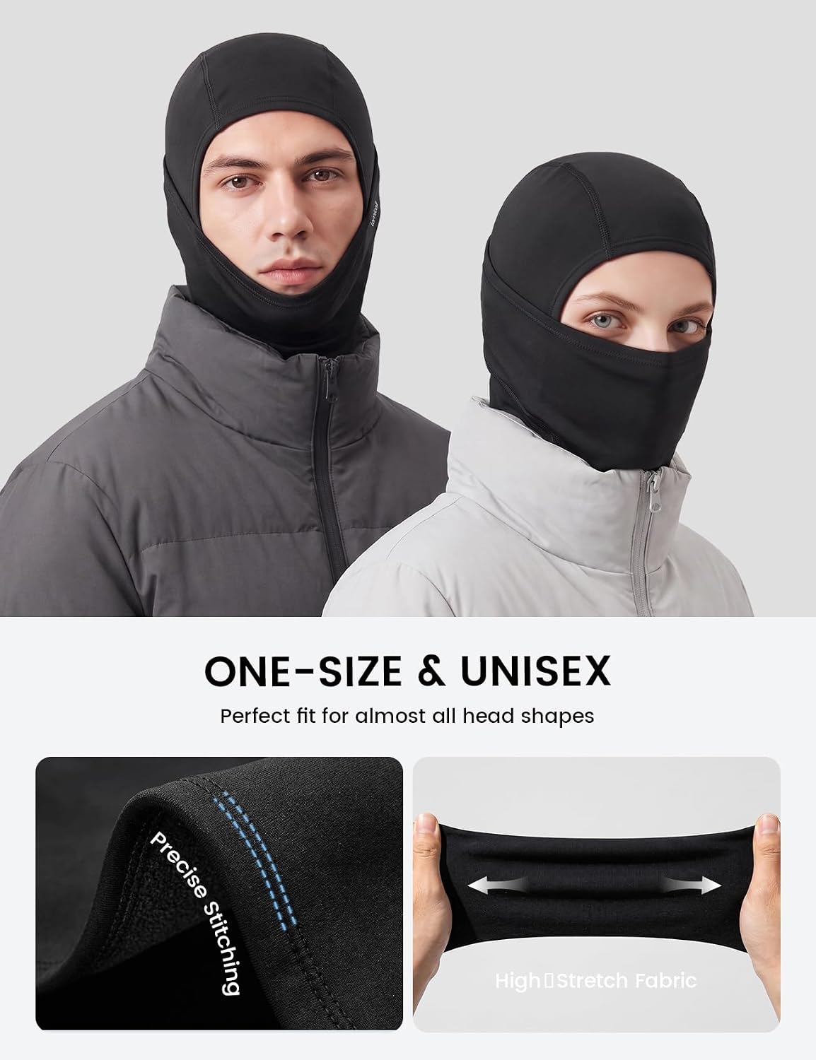 Thumbnail 5 de Lamicall BCPB01 Winter Balaclava, Elastic Thermal Mask for Cycling and Skiing